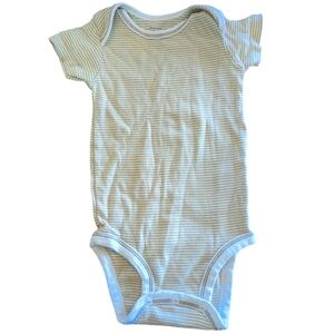 🍁2/$7🍁PRECIOUS FIRSTS Brown and White Striped Onesie